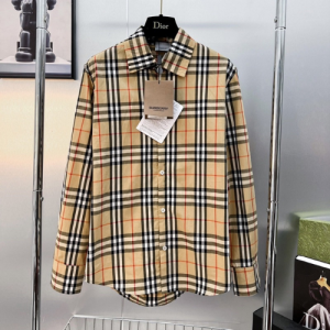Áo Sơ Mi BURBERRY Nam Nữ Kẻ Caro Trơn Vải Cotton Lụa Mềm Mại Thoáng Mát Cao Cấp